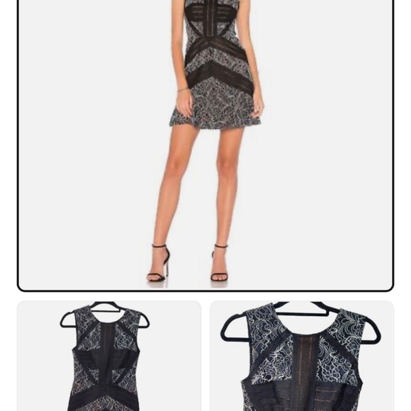 Tasha Cocktail Dress in Black & White - Picture 6 of 6